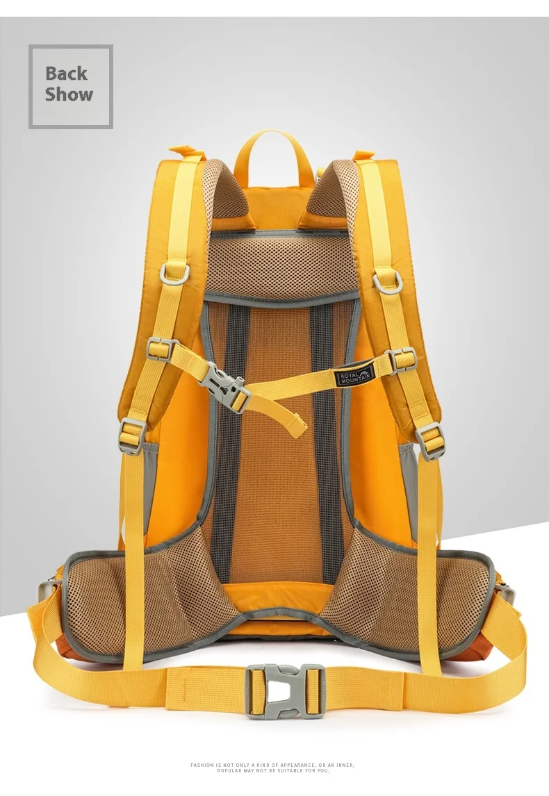 Nylon Wasserdichter Rucksack Casual Outdoor 35L Große Kapazität Reiserucksäcke Wandern Camping Bergsteigen Tasche Jugend Sporttaschen – Detail 24