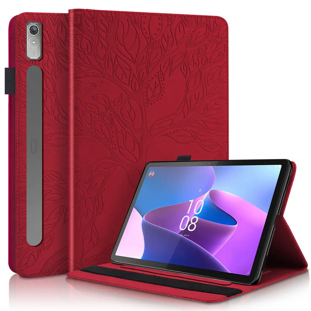 For Lenovo XiaoxinPad Pro 11.2 2022 Case For Lenovo Tab P11 Pro Gen 2 11.2 TB-132FU 3D Tree Stand Soft Silicone Tablet Cover