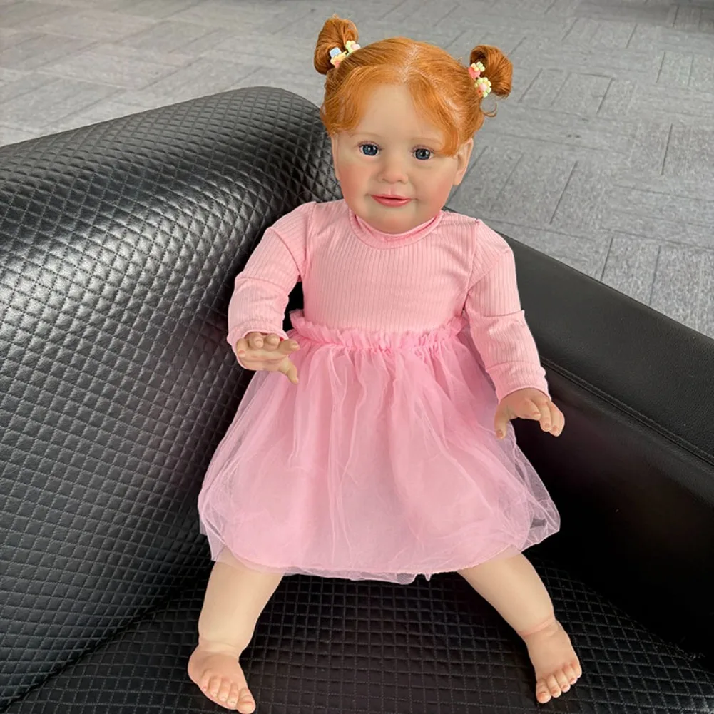 65CM 26 cali Duża Lalka Reborn Niemowlę Dziewczynka Popularna Zoe Ręcznie Malowana z Widocznymi Żyłkami Bonecas Bebe Reborn Realistyczna