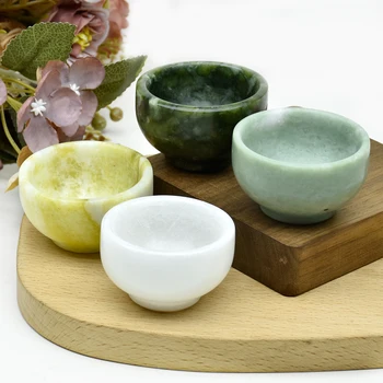 천연 크리스탈 옥 그릇, 크리스털 컵, 콜리플라워 옥 그릇, 천연 크리스탈 석영 컵, 디가우징 그릇, 홈 데코 선물, 1PC