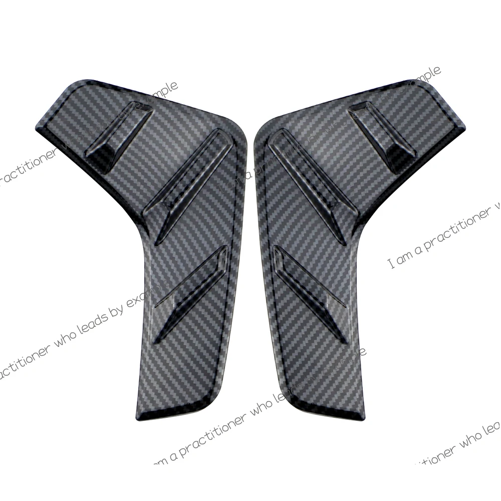 2Pcs Rear Fog Light Lamp Eyebrow Spoiler Wind Knife Sticker Cover for BYD Atto3 Yuan Plus 2022 2023 Car Accessories