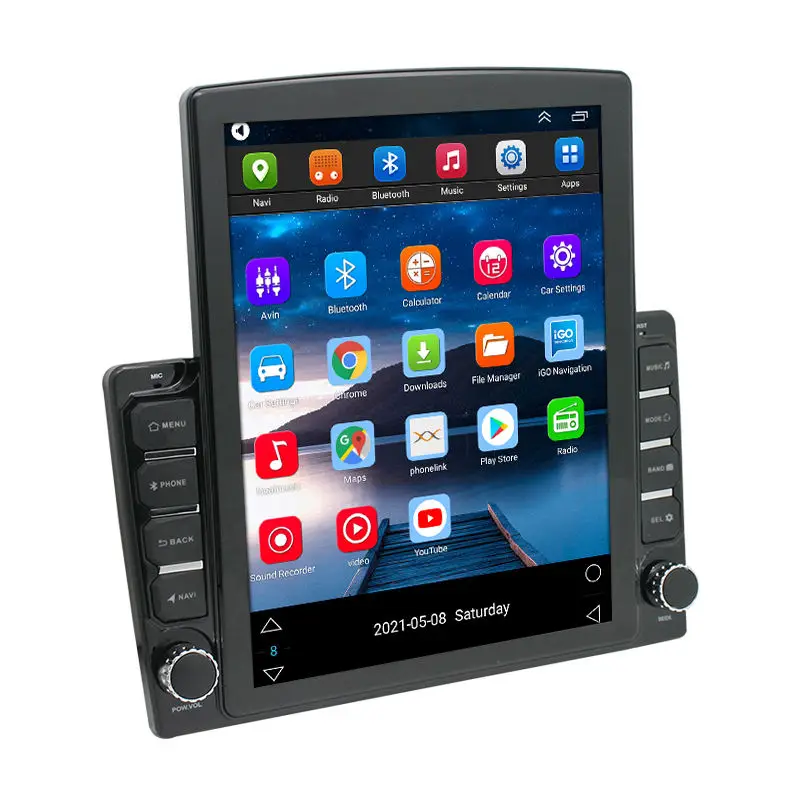 

9.7 inch Vertical touch screen universal android 1+16GB car mp5 radio player gps autoradio car electronics