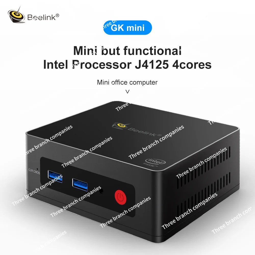 Mini computer host GKmini J4125 office commercial game shockproof and high temperature resistant industrial control computer