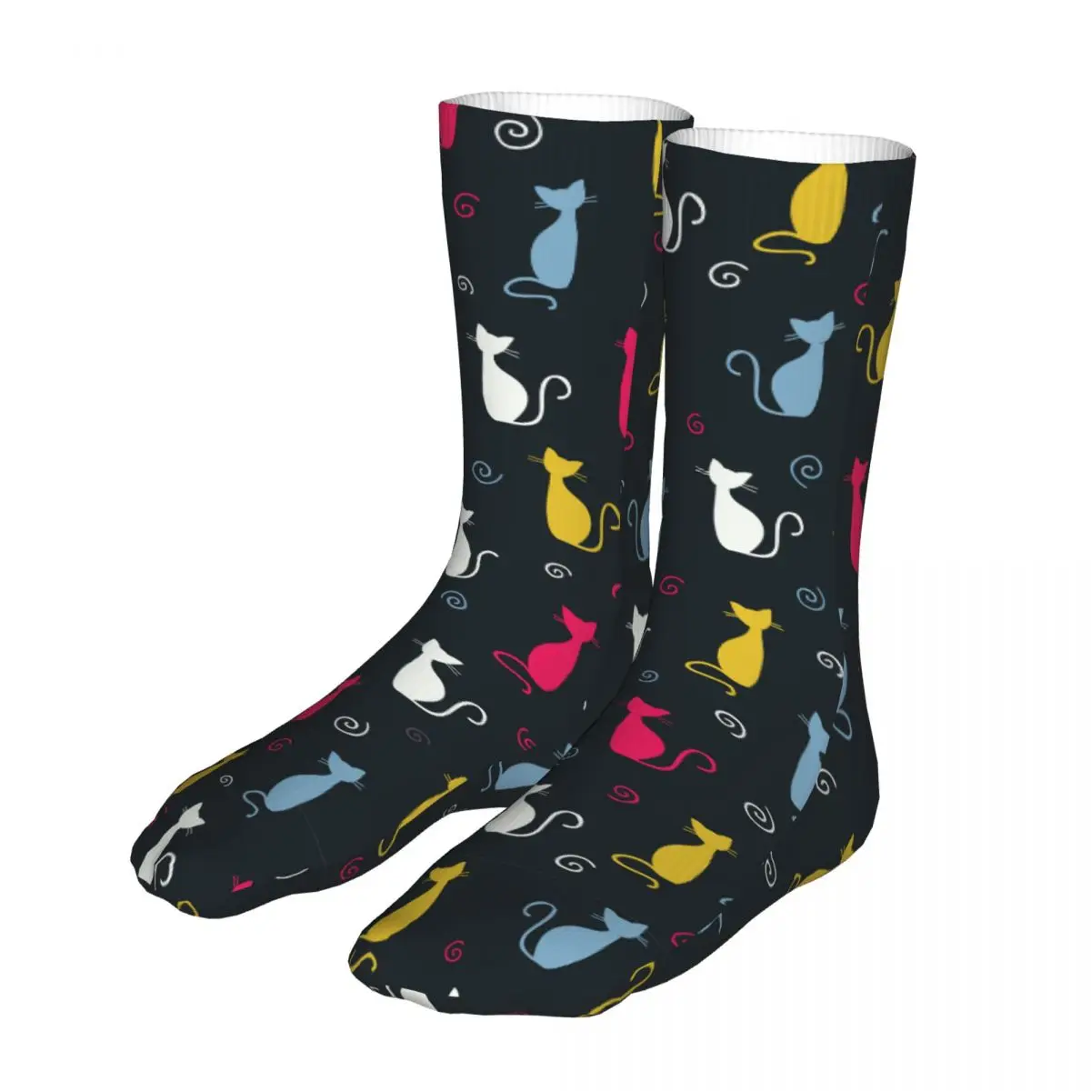 Men Cycling Cute Cat Animal Socks Cotton New Women Socks