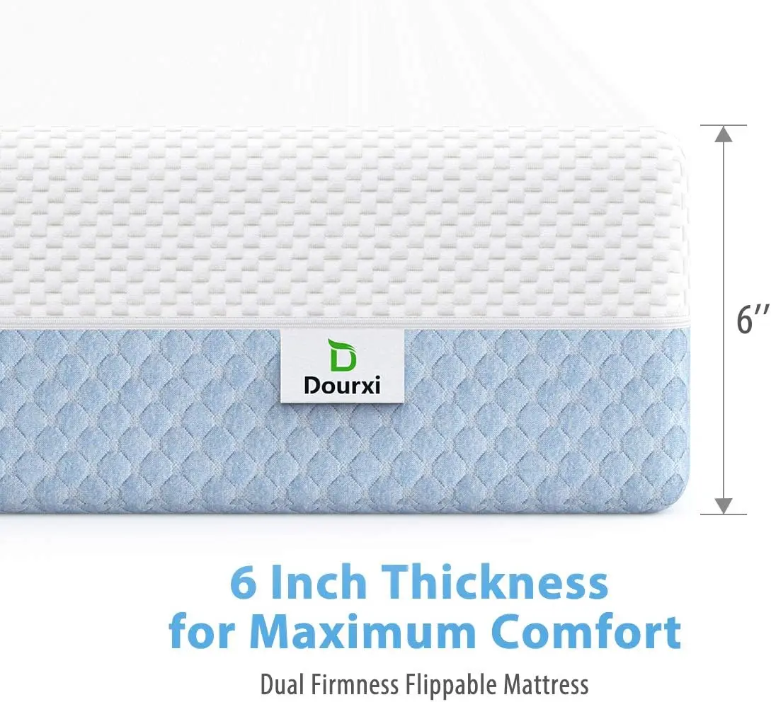 Mattress, Dual Sided Comfort Memory Foam Toddler Bed Mattress, Triple-Layer Breathable Premium Baby Mattress for Infant and