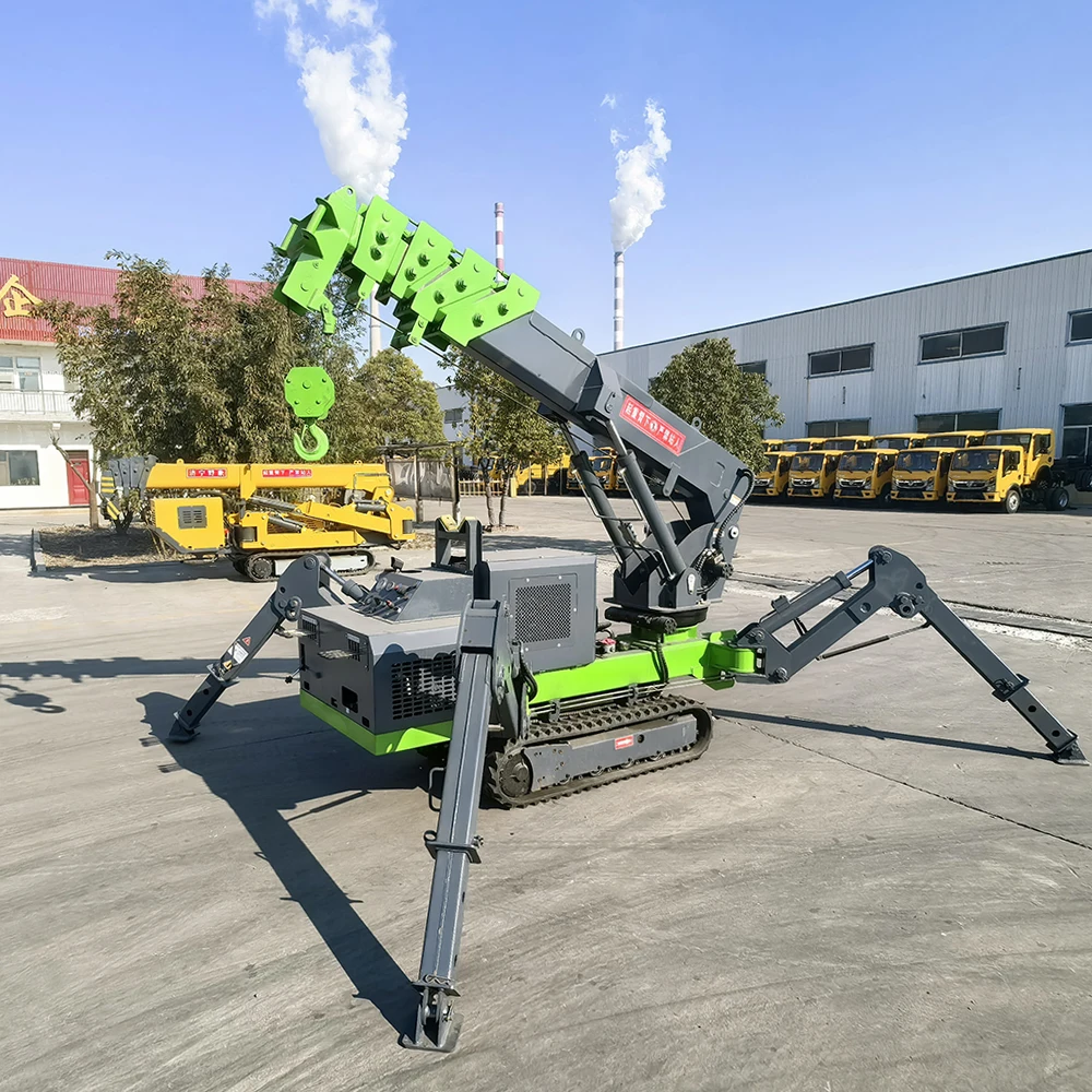 

3/5/8/10 Ton Mini Narrow Space Lifting Crane Folding Crawler Spider Cranes Hydraulic Crane Lifting Equipment