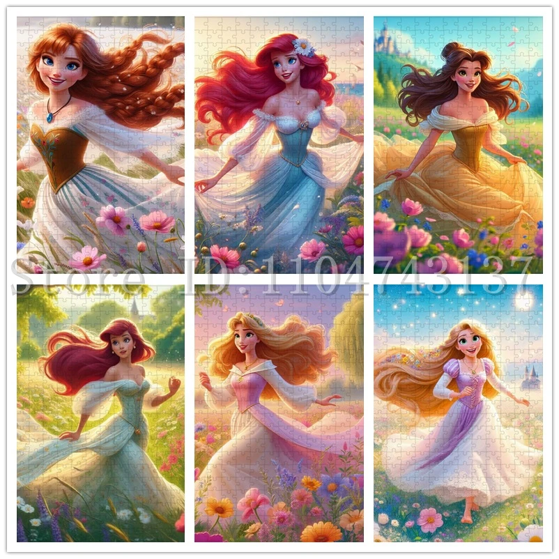 

Disney Princess Jigsaw Puzzles for Girl Unique Gifts Handmade Hobbies Cartoon Puzzles Intelligence Game Toys