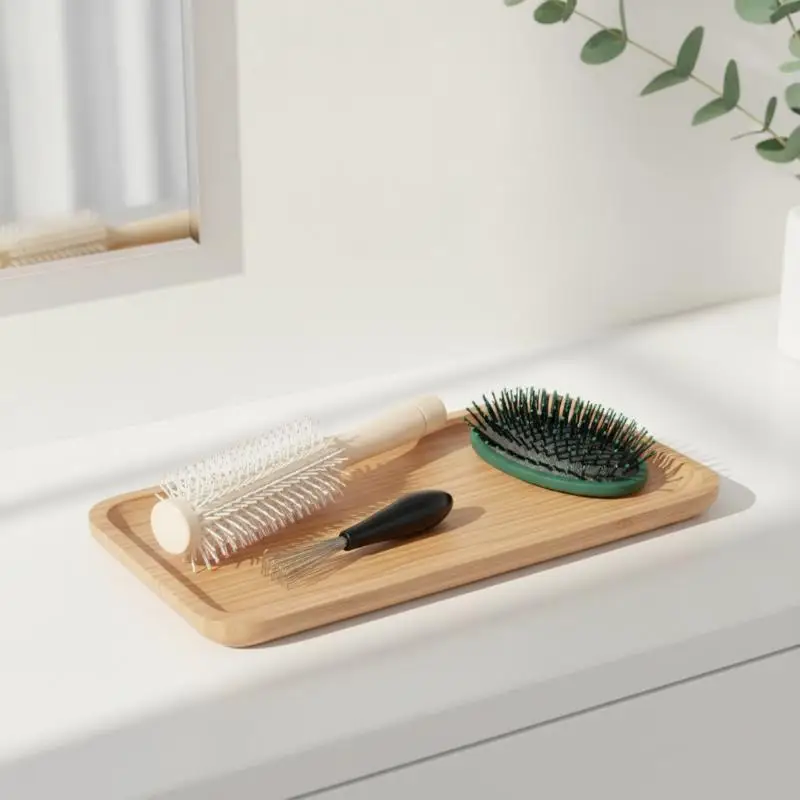 Hair Brush Cleaning Tool With Prongs Ergonomic Non Slip Handle For Home Salon Hair Tools