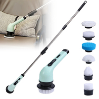9 in 1 Cordless Electric Cleaning Brush Multifunctional Shower Bathroom Scrubber with 9PCS Heads for Bathroom Kitchen
