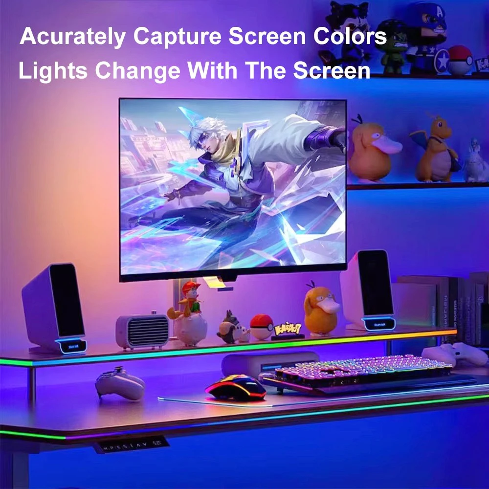 Smart Light Strip 5V USB Gaming Decorative Ambiance DIY PC Computer Monitor Backlight RGB Color Sync Screen Light Strip