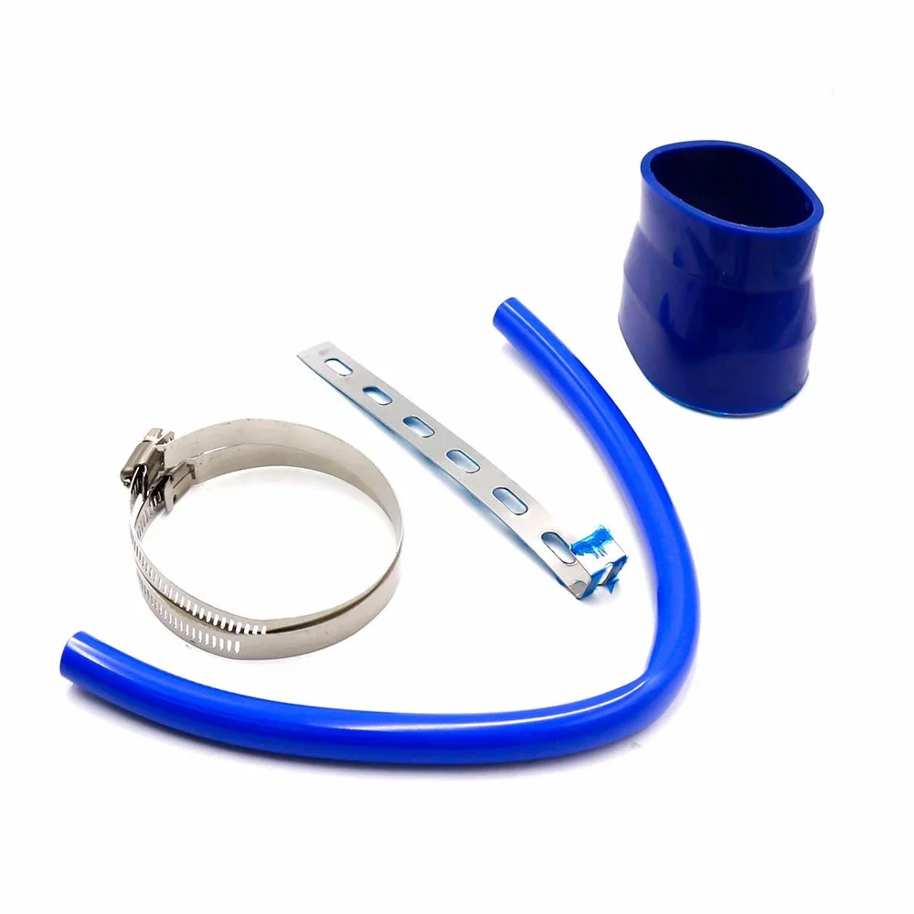 Universal 76mm Aluminum Air Intake Pipe Pipes Air Intake System Duct Tube Kit Air filter 3inch