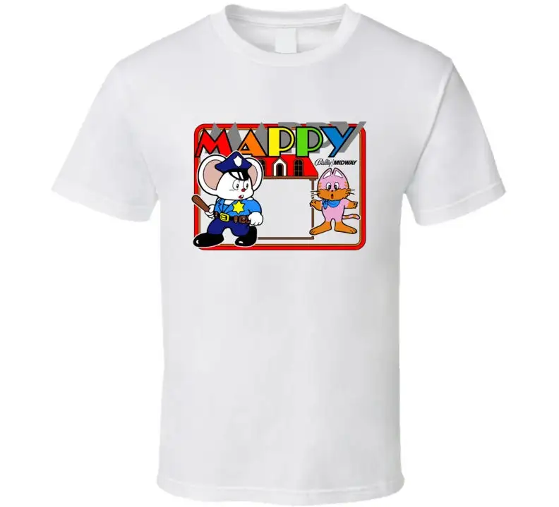 Mappy Arcade T Shirt Cool Retro Gaming