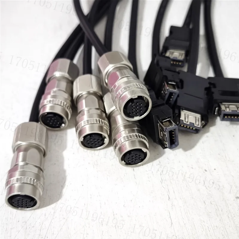 Câble de retour de Signal d'encodeur de moteur CNC M70, CNV2E-8P/CNV2E-9P avec prise droite ou coudée