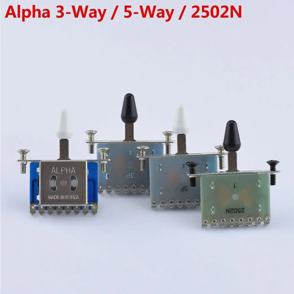 New - Genuine Alpha Electric Guitar Pickup Selector Switch 5-Way / 3-Way / 2502N 【Made in Korea】