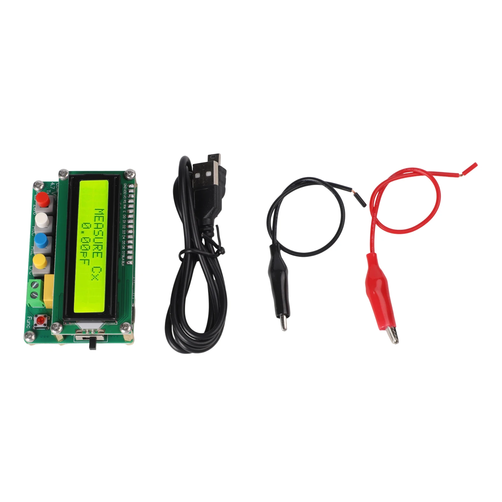 Capacitance Measurement Instrument Analyzer Capacitance Tester 0.01 PF Resolution 500 KHz Test Frequency Accuracy 1