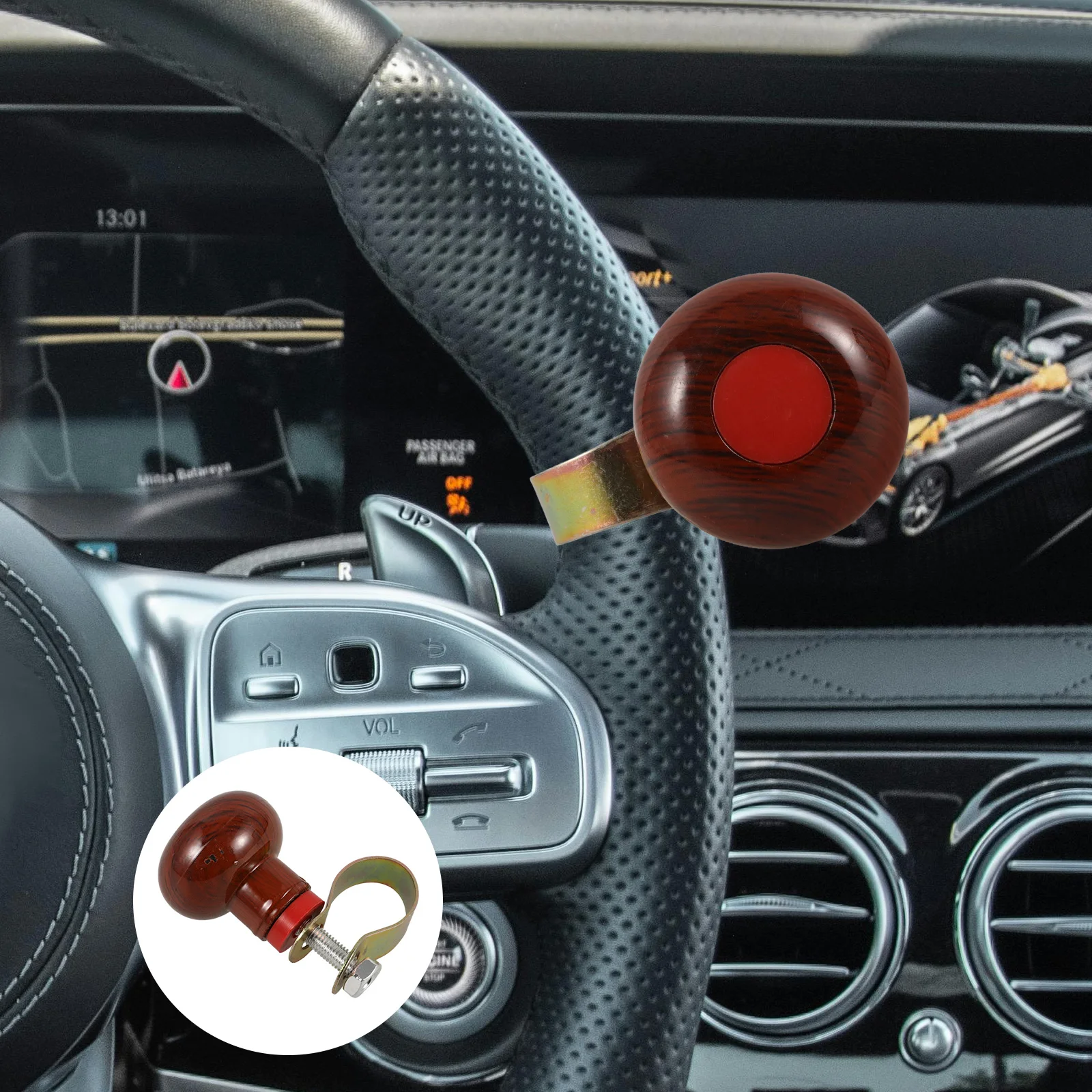 

Steering Wheel Knob for Tractor Truck Car Elegant Design Compatible Easy Installation Sturdy Long Term Usage Reduction Labor