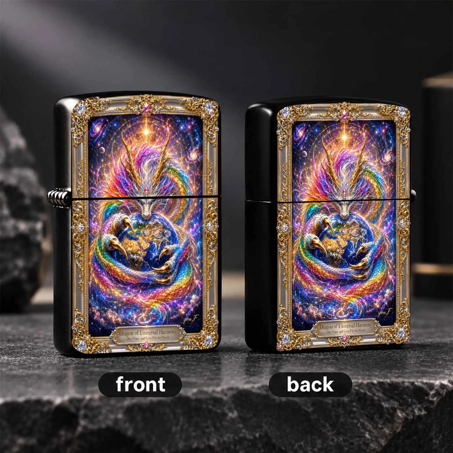 Exquisite Dragon of Universal Harmony Themed Lighter Ornament, Vibrant Eastern Auspicious Dragon EmbracingCreative StarryDecoration, Suitable for Gifting and Personal Use, Carrying Wishes of Peace and A Humorous And Interesting Lighter