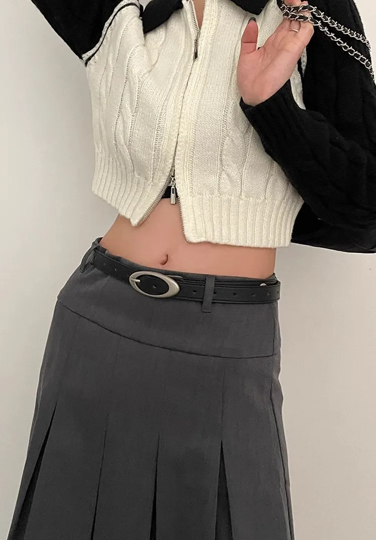Vintage Gürtel Mond Sterne Punk Crescent Dekoration Paar Y2k Schnalle Metall Gothic Männer Frauen Pu Leder Bund Jeans Hosen Gürtel – Detail 3