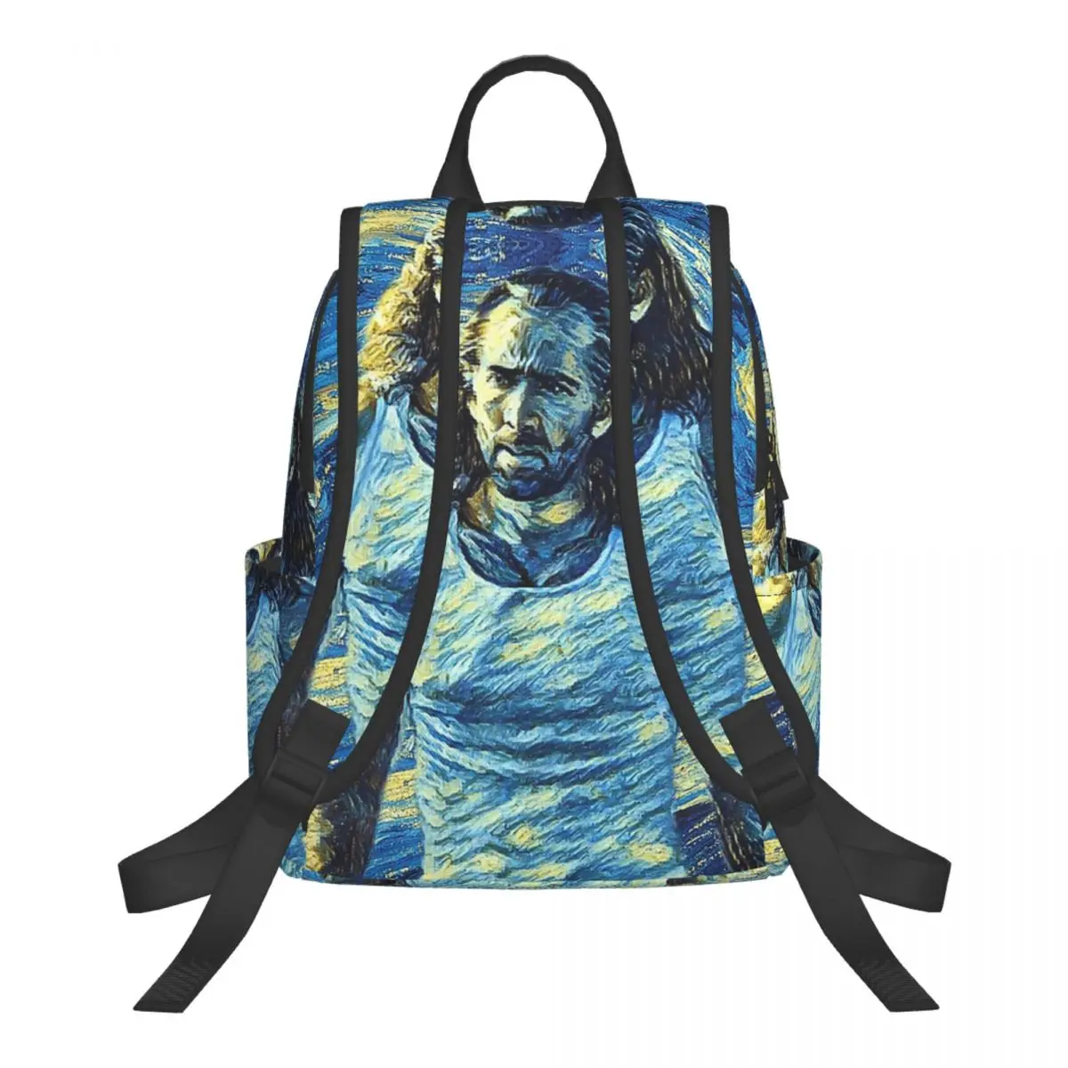 Nicolas Cage Stage (1) Student Backpack School Bag Hiking Travel Daypack for Boys Girls Bookbag Shoulder Bags