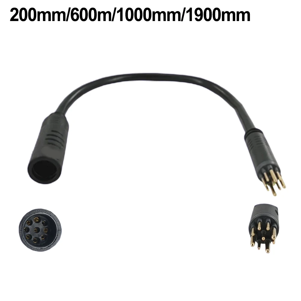 1pcs Ebike Motor Cable 9 Pin Extension Wire Male To Female Extension Cable For 250W To 1000W For BaFang For AKM For Yongyi Motor