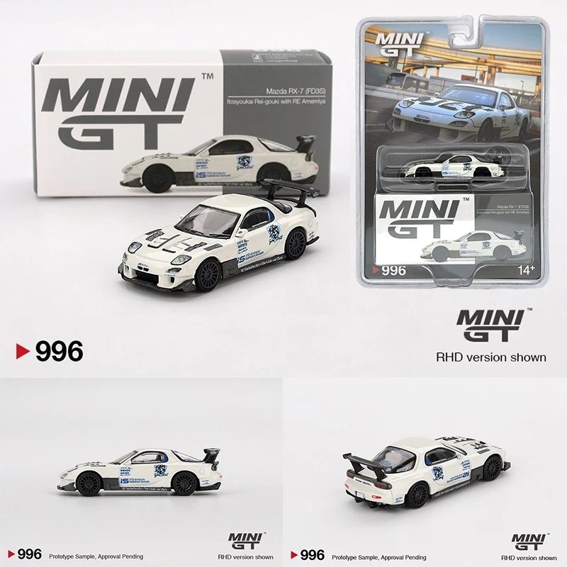 

MINIGT В наличии 996 1:64 RX-7 Mazda FD3S Itosyoukai Rei Gouki с RE Amemiya, литая под давлением модель автомобиля, коллекция игрушек