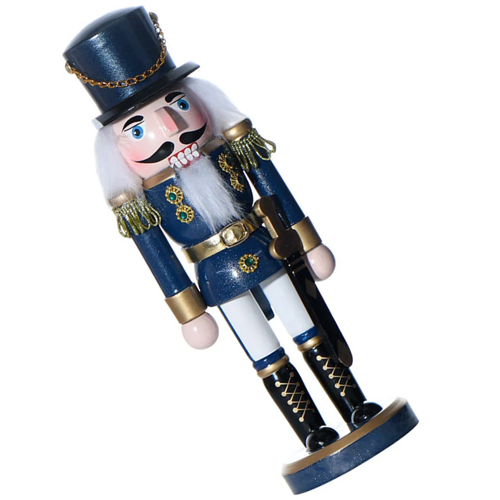 New Year's Nutcracker Christmas Decorations Xmas Desktop Party Supplies Nutcrackers Figures Wood Ornaments Wooden Holiday