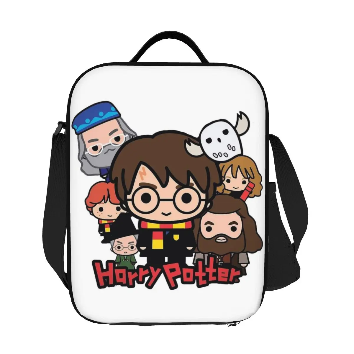 

Custom Harrys Magic Adventure Movies Potters Thermal Insulated Lunch Bags Women Portable Lunch Tote Multifunction Bento Food Box