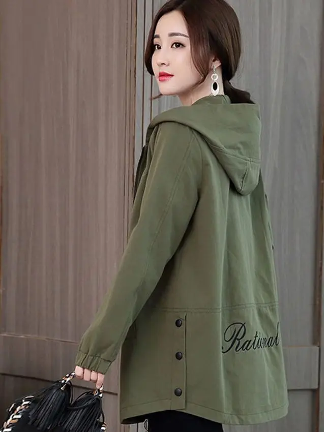 

Женская повседневная толстовка больших размеров в корейском стиле, свободного кроя, весенне-осенний модный топ, кардиган на молнии с высокой талией и длинными рукавами