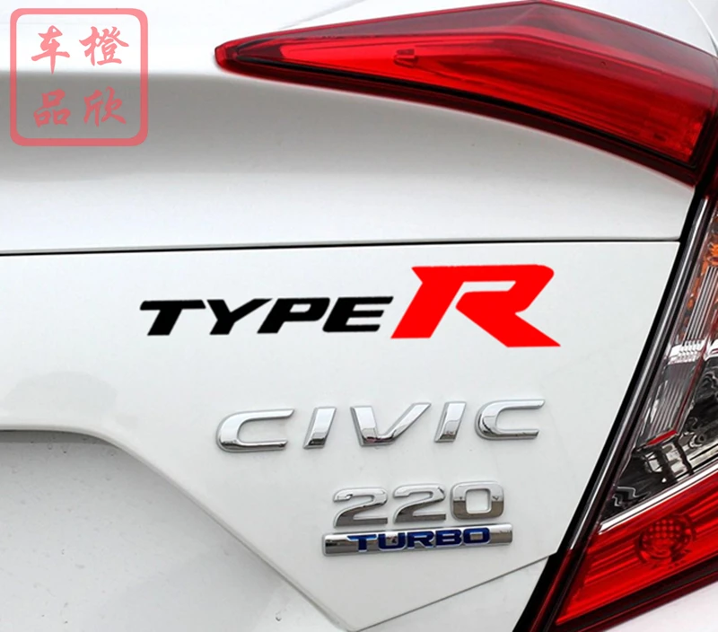 Car Stickers TypeR Sports Reflective Decoration For Honda Fit Civic Accord Windshield Window Trunk Bumper AutoTuning Styling