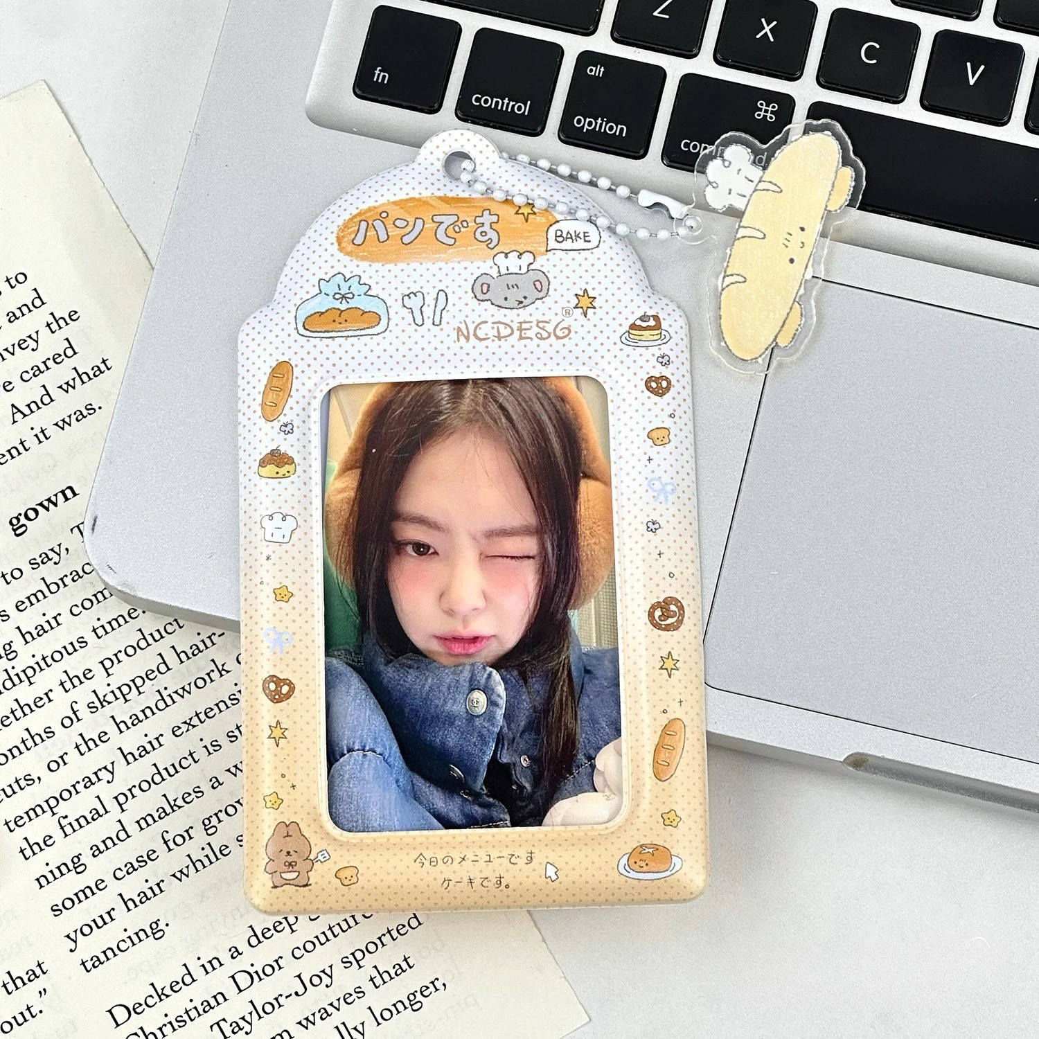 Cute Cartoon PVC Photocard Holder Kpop Idol Card Protector ID Case Pendant image 5