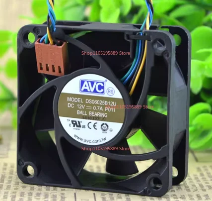 DS06025B12U P011 60mm 6cm for DC 12V 0.70A Pwm Server Inverter Cooling Fan 60X60X25mm CPU PC Cooler