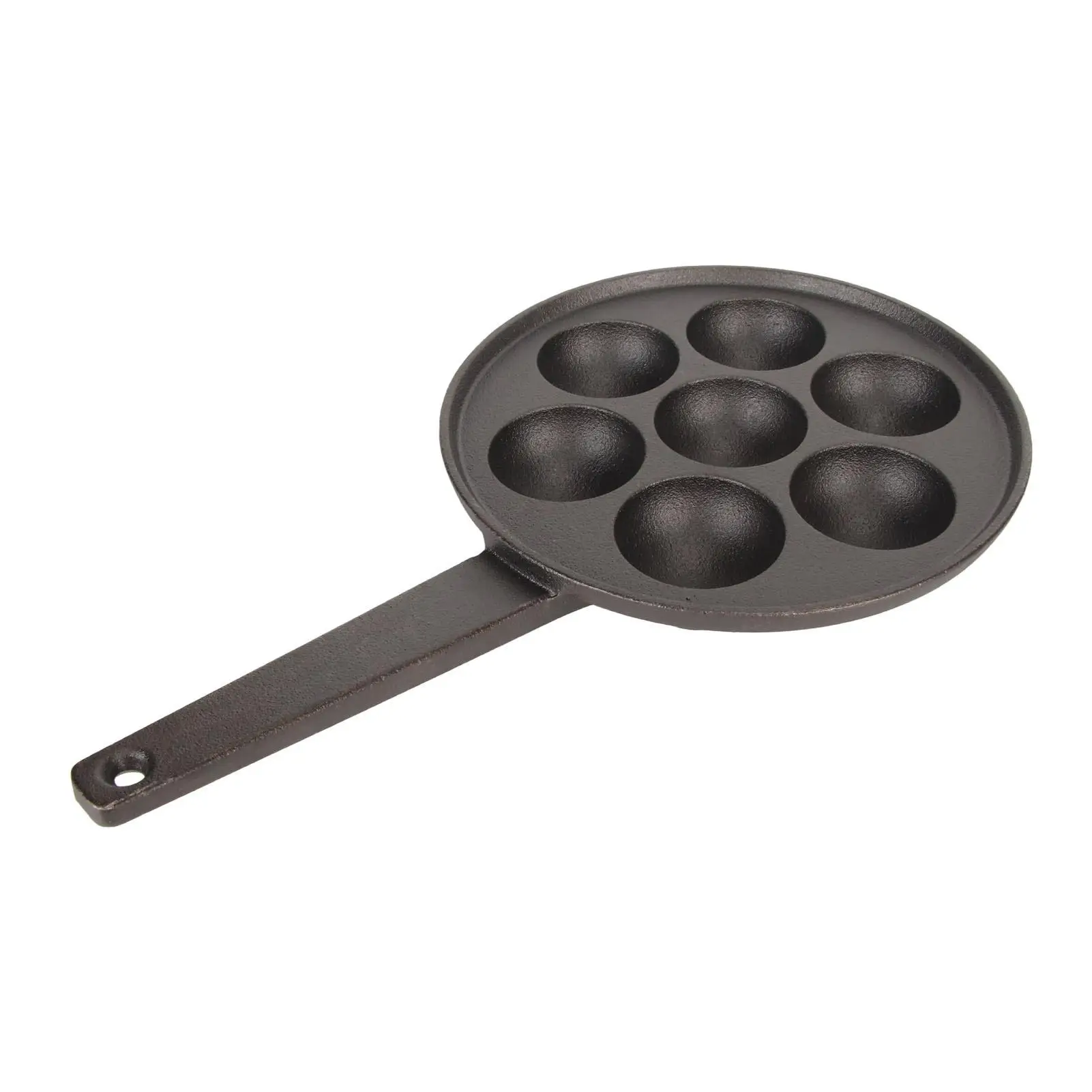 7-Hole Nonstick Takoyaki Grill Pan - Heavy Duty Cast Iron, Even Heat Distribution, Ideal for Home & for hotel Cooking