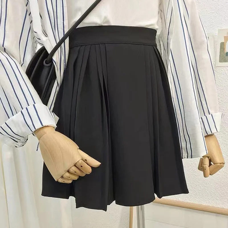 

Skirts Women Harajuku Street Femme Hipster Pleated Mini New Collection Stylish Summer Solid Holiday Club Faldas Y2k Student Soft