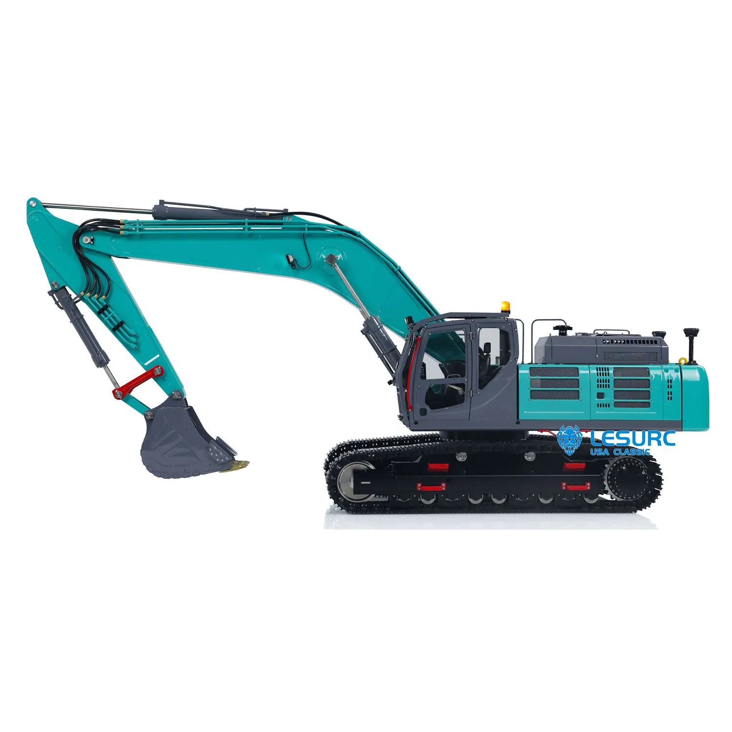 SALE LESU SK500LC 1/14 Hydraulic RC Excavator  Metal Digger Painted Assembled Remote Control Model with Light System Toy TH23149