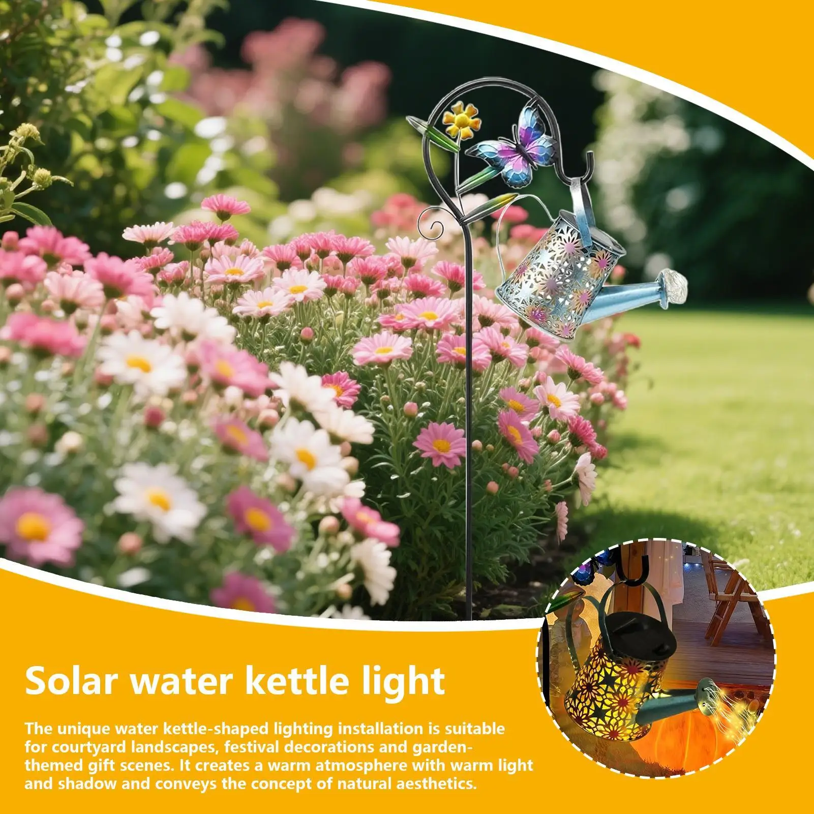 

Solar Watering Can Water Can Solar Lights Outdoor Garden Landscape Lighting Lanterns Yard Decor Garden Art Lamp For Yard Patio