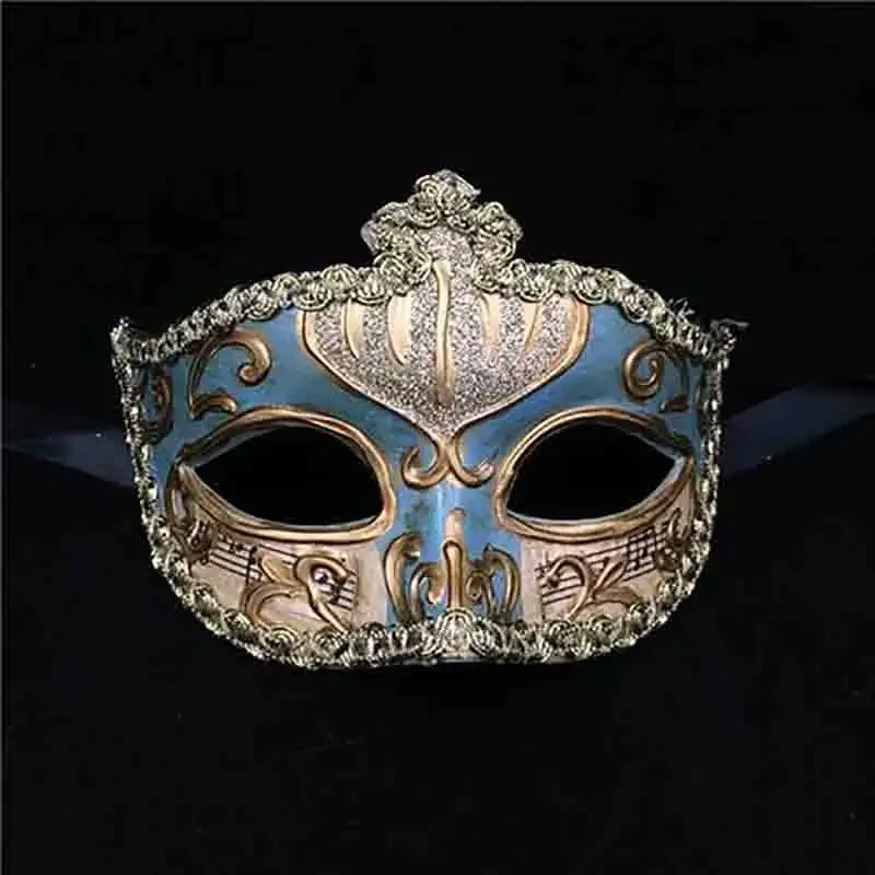 

Elegant Fake Half Face Mask Festival Aldult Men Women Masquerade Music Venetian Jazz Convention Show Party Decoration