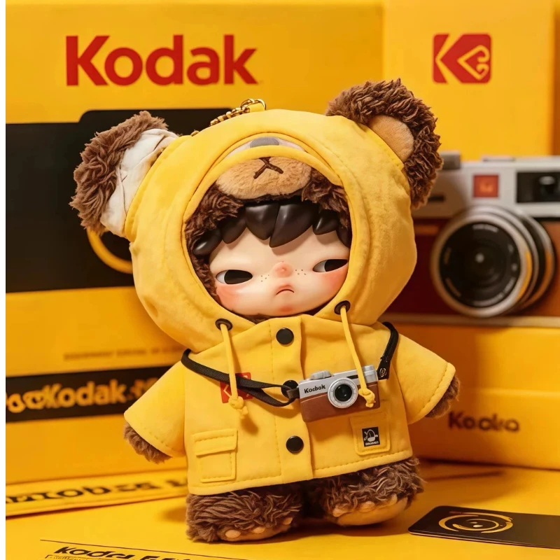 

POPMART Hirono X Kodak Click Bear: Виниловый плюшевый брелок-подвеска, коллекционные украшения, праздничные сюрприз-подарки
