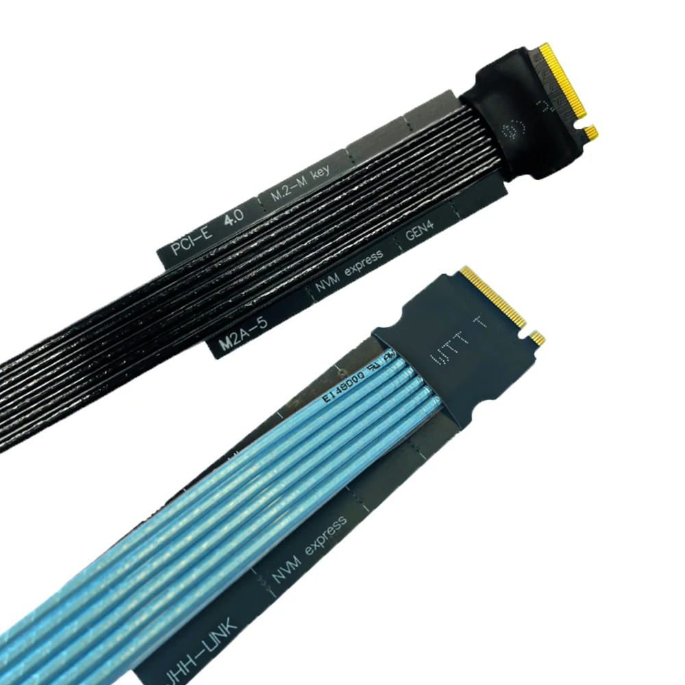 Cavo adattatore di prolunga SSD Multi-foro M.2 NVMe schermato ad alta velocità GEN4 supporto cavo placcato argento Pcie 4.0 3.0 X4