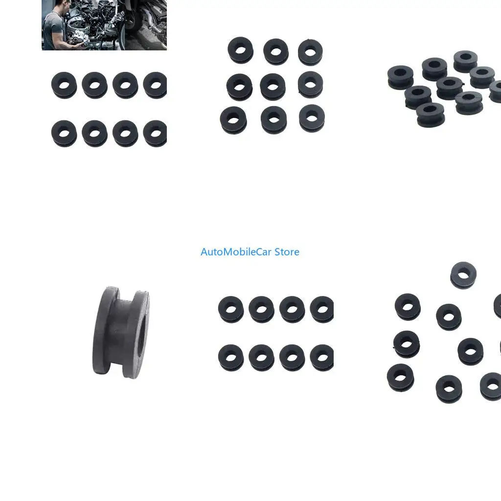 G8TE 10Pcs Rubber Grommet Assortment Rubber Grommets for 600RR 600 F4 F4i 250R 600F 125R