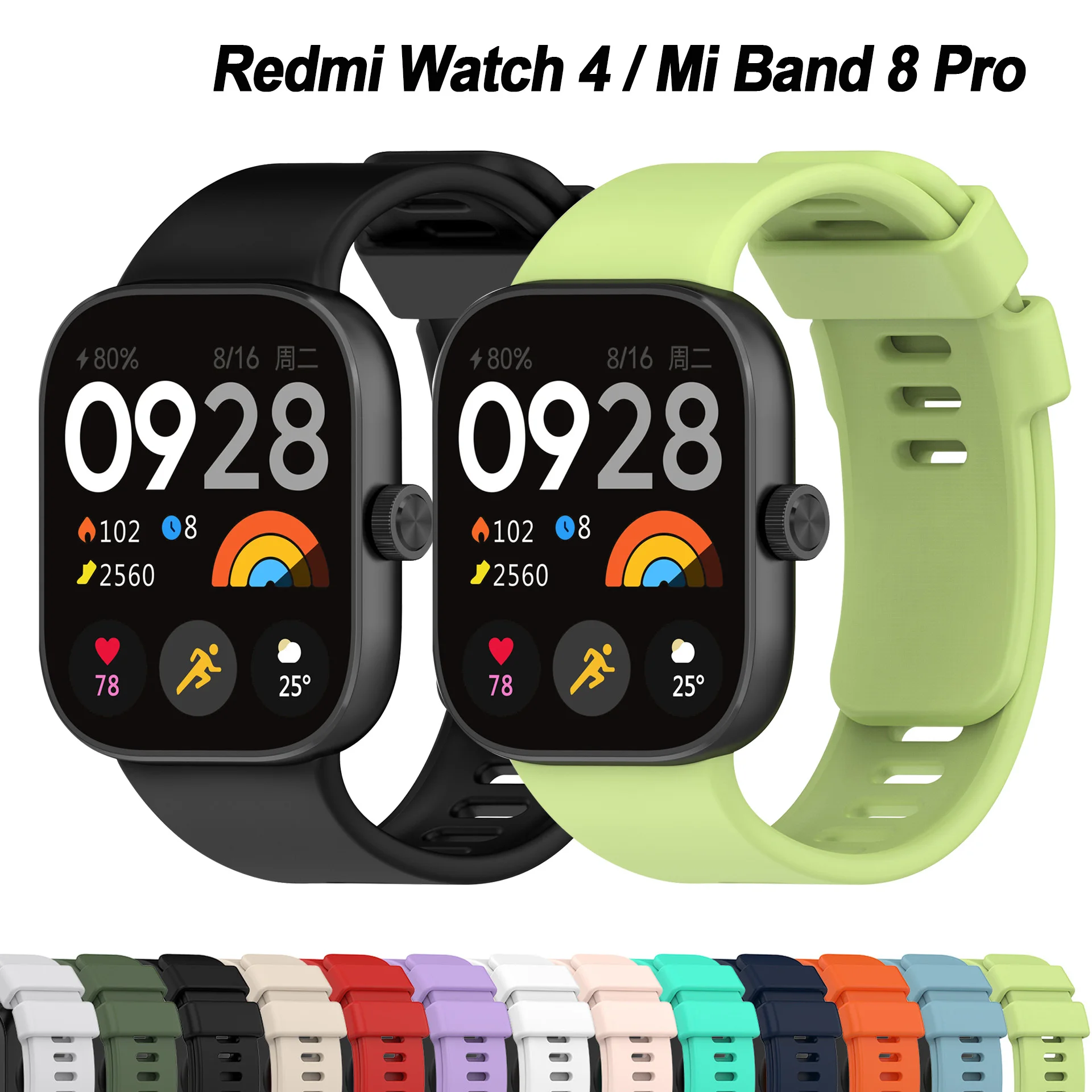 Original Silikonarmband für Redmi Watch 6 5 4 Sport Correa Armband für Xiaomi Smart Band 10 Pro/9 Pro/8 Pro Armbänder Zubehör – Detail 1