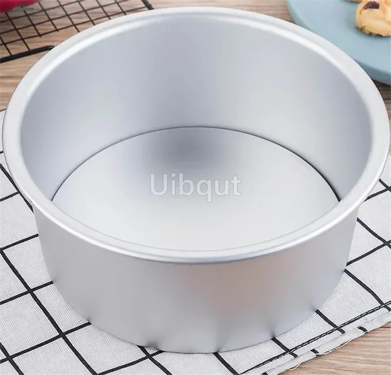 4 to 12 inch Aluminum Alloy Round Cake box Mould Chiffon Cake toast tin Baking Pan Pudding Cheese Mold Removable Bottom stencil