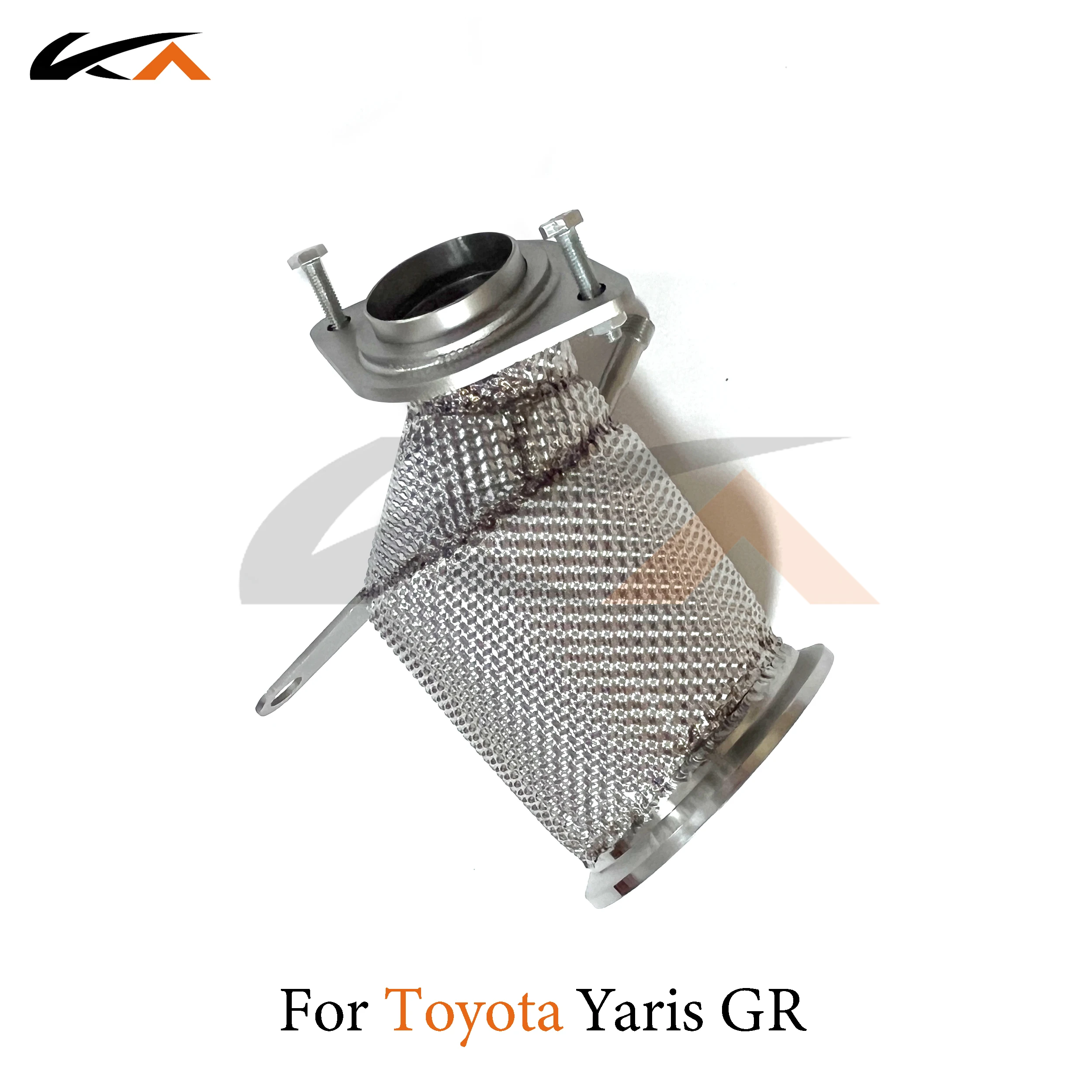 KA Tuning exhaust system header stainless downpipe for Toyota Yaris GR 1.6T axle pipe performance catalysis heat shield