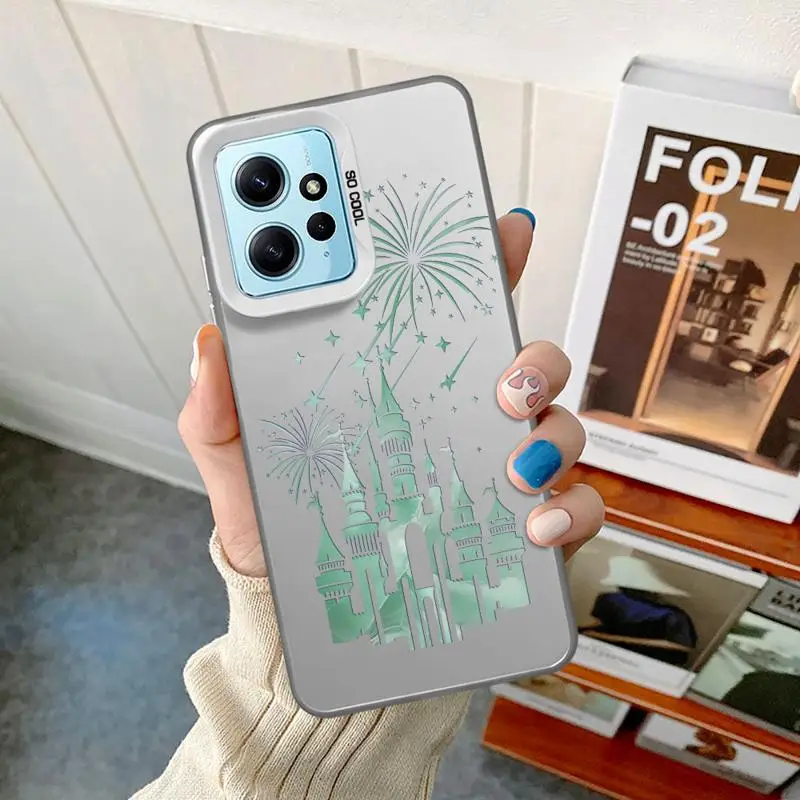 Phone Case for Xiaomi Redmi Note 13 Pro 10 11 12 Pro Plus 11S 12S 10Pro 11Pro Silicone Soft Disney Fireworks Castle Cover image 2