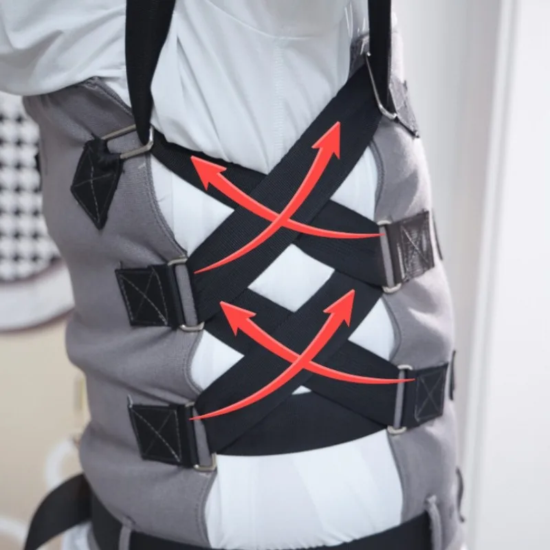 Lumbar Traction Belt Home Portable Lumbar Rehabilitation Stretcher Lumbar Stretching Belt Anti Slip Strangulation Exercise Belt