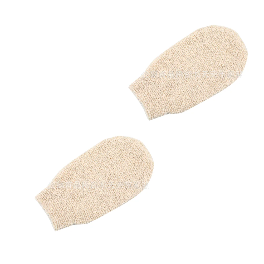 

2 Pcs Exfoliator Gloves Bath Scrub Back Scrubber Body Massage Towel Bathing Accessories