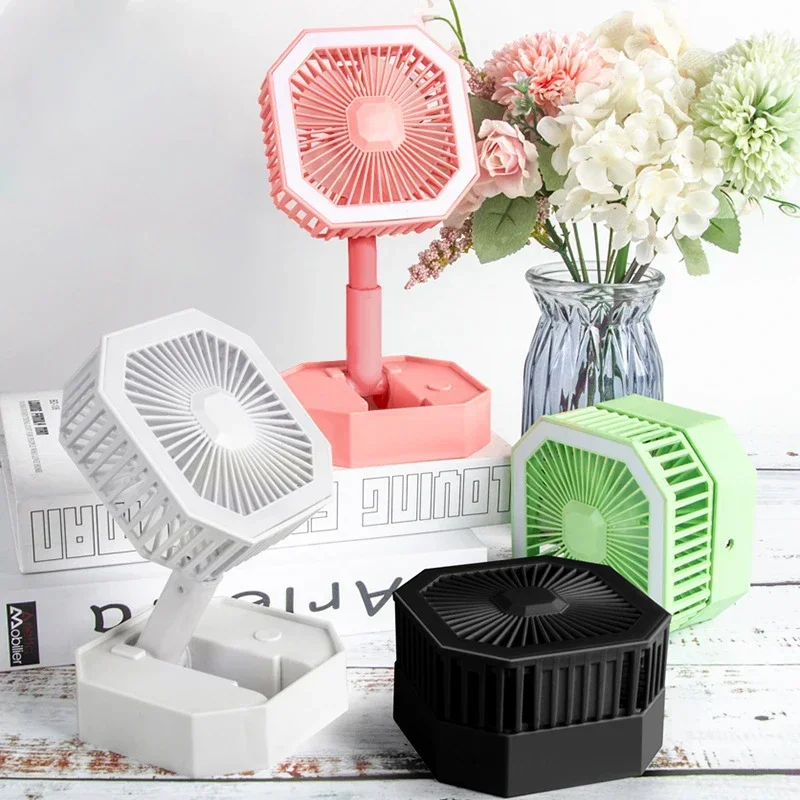 YouNiMei Multifunctional Desktop Fan Night Light Portable Folding Fan light