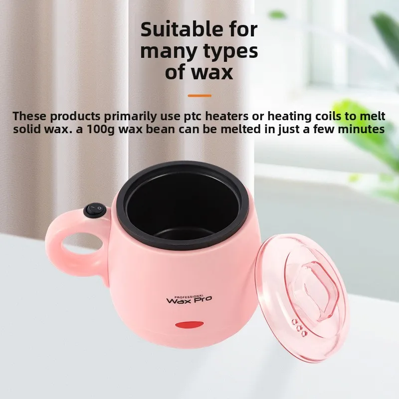 Premium 100W Non-Stick Handheld Wax Therapy Machine Fast Heating Mini Beeswax Melting Cup