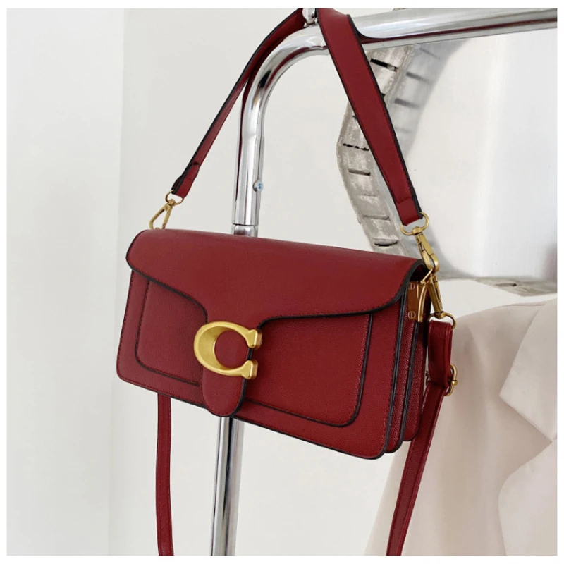 Fashion Ladies Shoulder Bags High Quality PU Handbags Solid Color Shopping Crossbody Bag For Women Detachable Shoulder Straps image 4