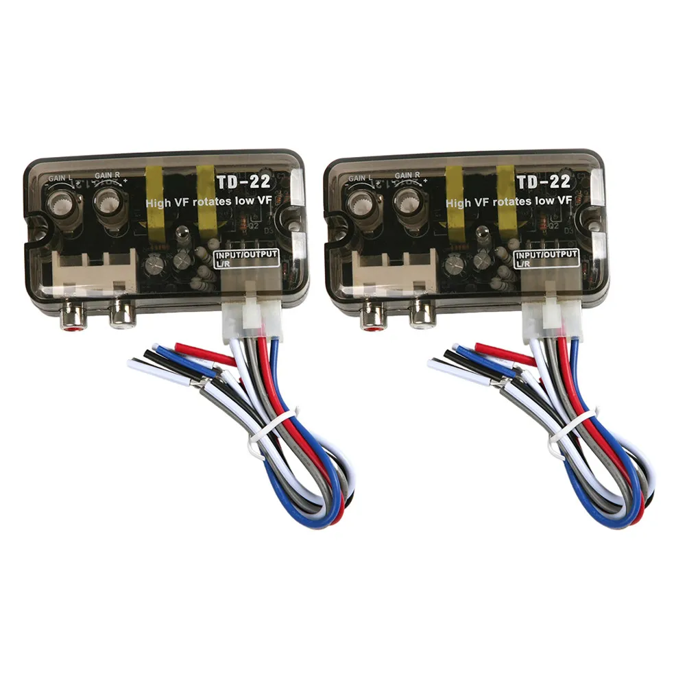 Car Audio Converter High to Low Frequency Speaker Level Converter Amplifier Delay Function Line Output Adapter
