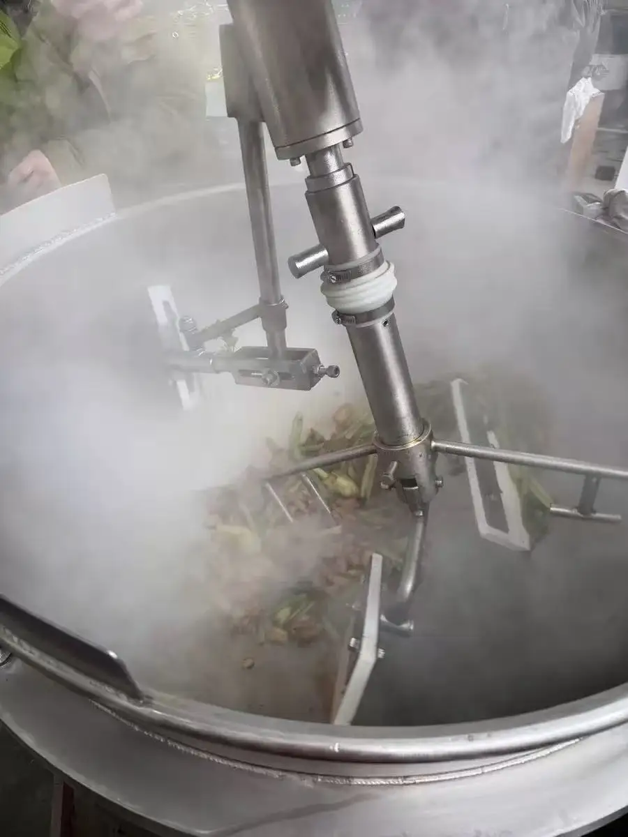 Customized 200L Electrically Heated Double-Jacketed Planetary Stirring Cooking Pot